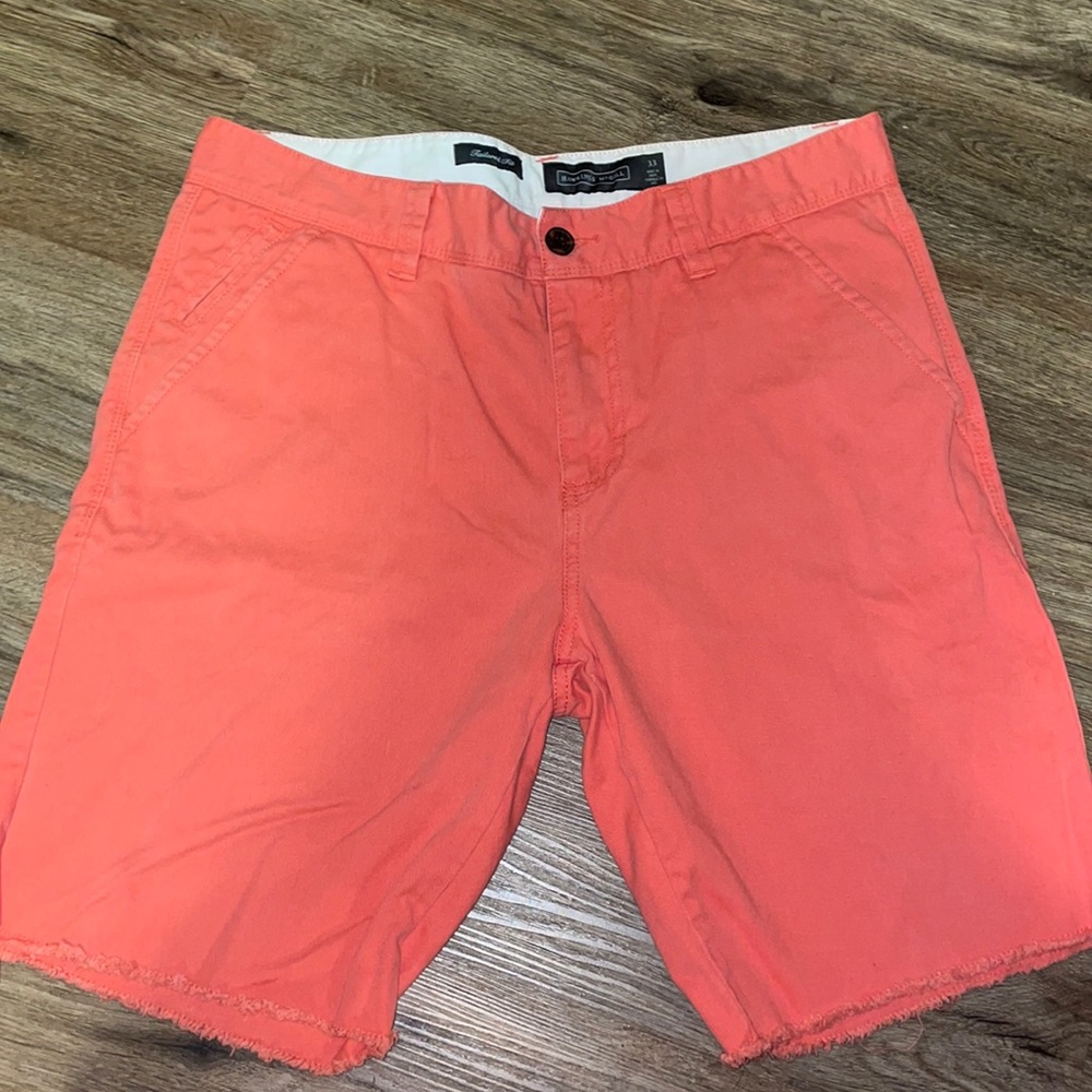 Peach frayed ends